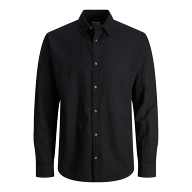 Jack & Jones Overhemden Linnen Shirt  Black
