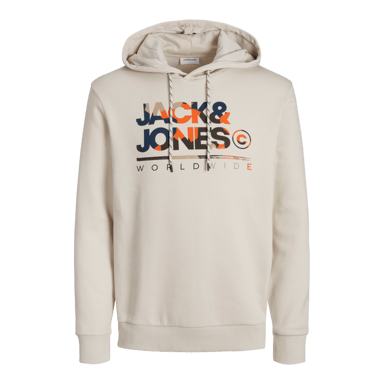 Jack & Jones Hoodies Luke Sweat Hood Beige