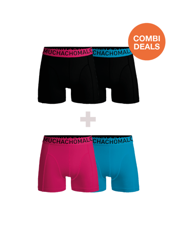 Muchachomalo - 2-pack + 2-pack Boxershorts Men - Combi deal
