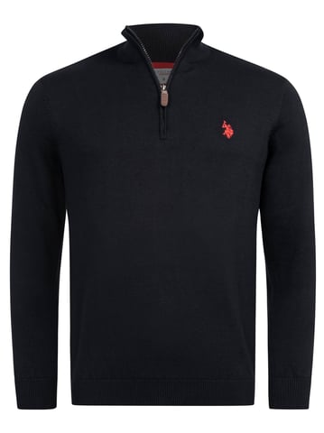 U.S. POLO ASSN. men’s half-zip knit sweater USKnooxx cotton blend