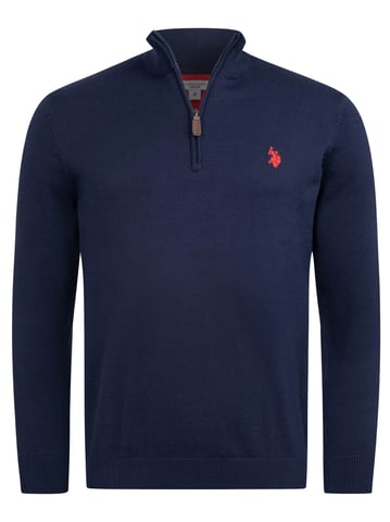 U.S. POLO ASSN. men’s half-zip knit sweater USKnooxx cotton blend