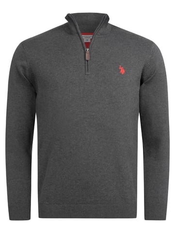 U.S. POLO ASSN. men’s half-zip knit sweater USKnooxx cotton blend