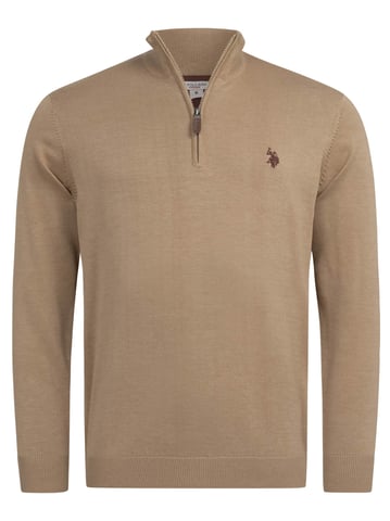 U.S. POLO ASSN. men’s half-zip knit sweater USKnooxx cotton blend