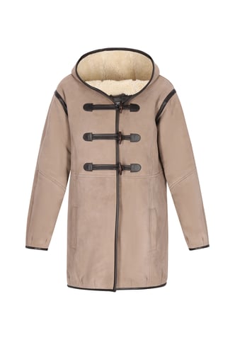Dreimaster jas vrouwen lichtbeige bruin