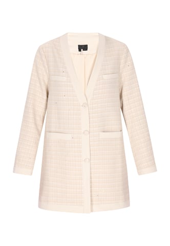 Dreimaster jas vrouwen lichtbeige glitters