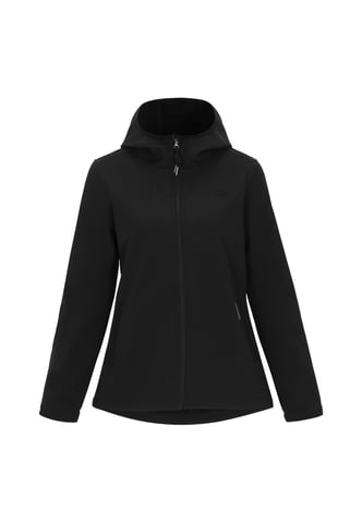 Schmuddelwedda softshelljack vrouwen zwart