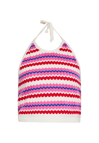 Mymo Top vrouwen Wol Wit Veelkleurig