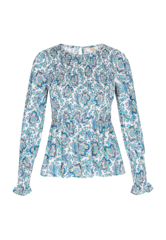 usha Blouse vrouwen blauw veelkleurig