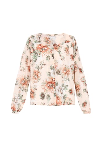 usha Blouse vrouwen crème veelkleurig