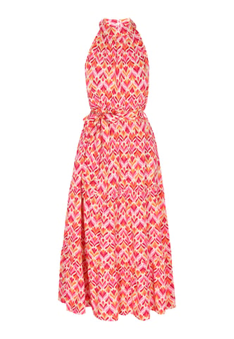 IZIA jurk vrouwen roze veelkleurig