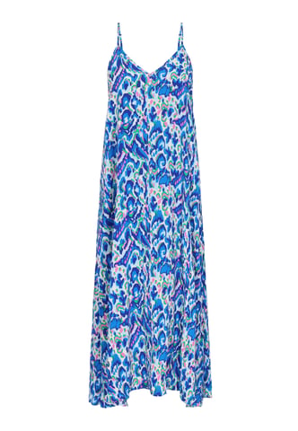 Mymo jurk vrouwen blauw veelkleurig
