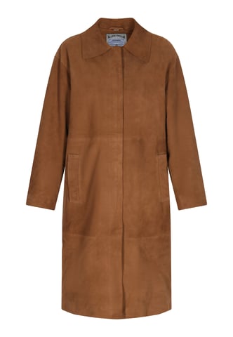 Dreimaster jas vrouwen cognac