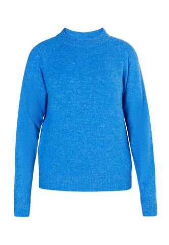 Mymo Knitted pullover women sky blue
