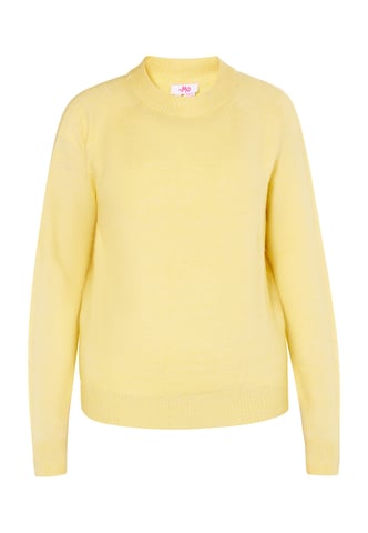 Mymo Knitted pullover women light yellow