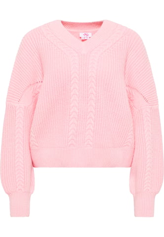 Mymo Knitted pullover women light pink