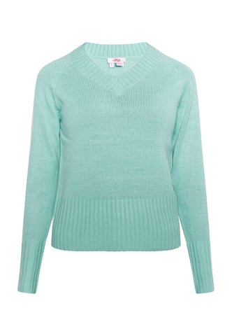 Mymo Knitted pullover women aqua