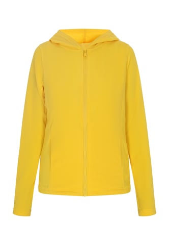 Mymo fleece jacket women yellow