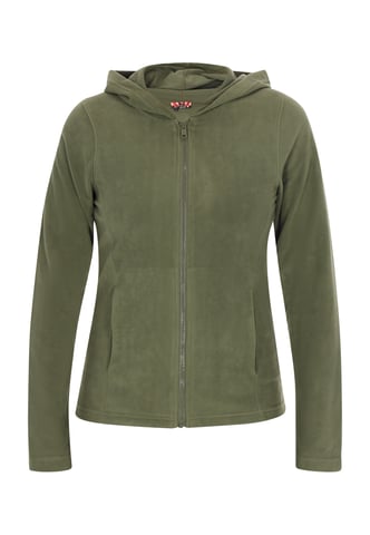 Mymo fleece jacket women khaki