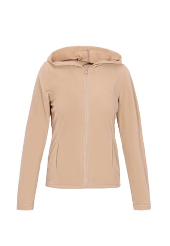 Mymo fleece jacket women beige