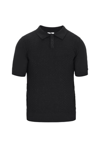 Mo T-shirt Heren marineblauw gemêleerd