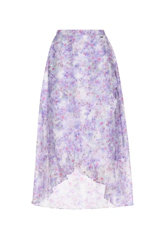 Dreimaster rok vrouwen violet roze veelkleurig