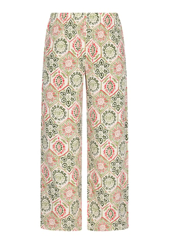 usha Broek vrouwen groen veelkleurig
