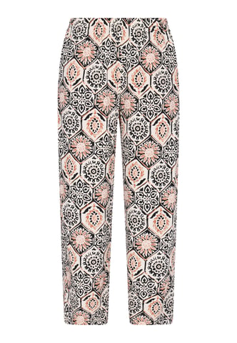 usha Broek vrouwen zwart veelkleurig