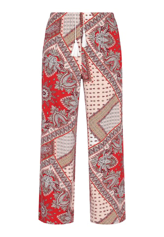 usha Broek vrouwen rood veelkleurig