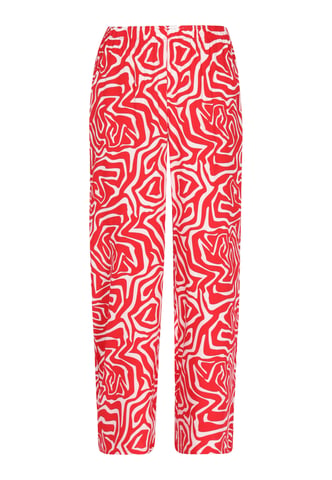 Mymo Broek vrouwen rood wit