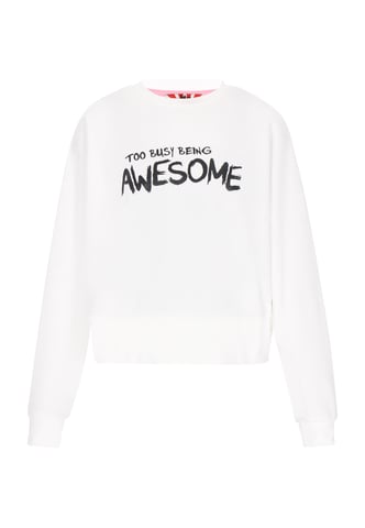 Mymo Sweatshirt vrouwen wit