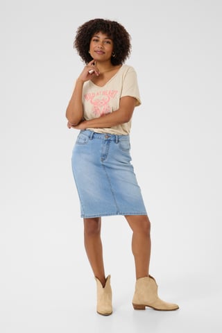 CRJuliette Plain Denim Skirt Skirt Regular fit