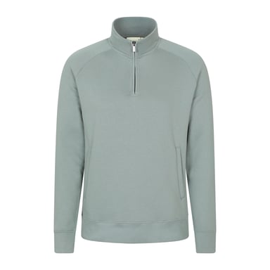 Mountain Warehouse Mens Bamburgh Half Zip Jumper (Pale Green)