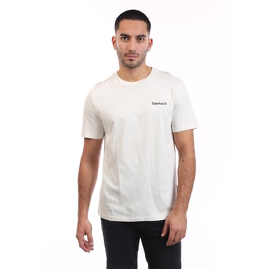 Timberland Mens Linear Logo T-Shirt (Beige)