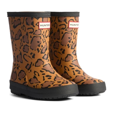 Hunter Kids First Rubberen Unisex Kinderen'S Rijke Tan/Westen/ Zwarte Gummlaarzen