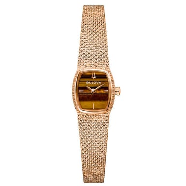 Bulova Goddess Of Time Dames Horloge Rosékleurig 97L185