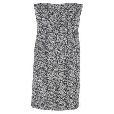 Max Mara Tweed Mini-jurk in Grijs Virgin Wol