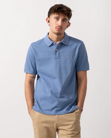 Regular-Fit Polo in Light Blue