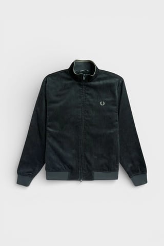 Fred Perry Brentham Corduroy Jacket Night Green