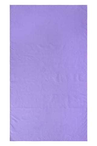 Giant Ribbed Microfibre Travel Towel Highly Absorbent Soft Compact Lightweight Purple