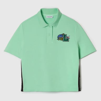 Women's Lacoste Regular-Fit Polo Shirt in Green