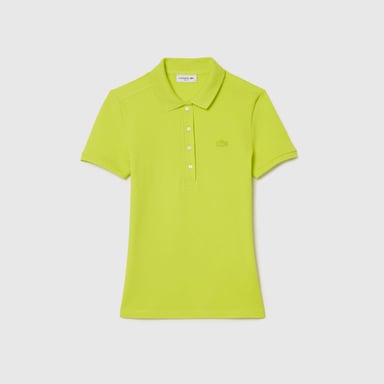 Lacoste L.12.D Slim-Fit poloshirt voor dames in geel