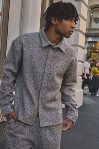 Regular Fit Brushed Overshirt
