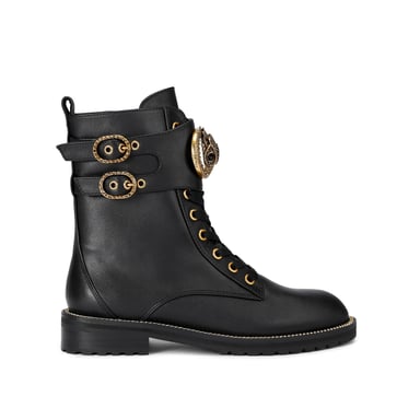 Kurt Geiger London Leather Stoop Chelsea Biker Boots