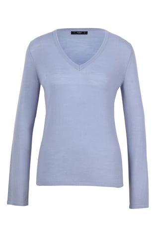 Solid Pullover, V-Neck