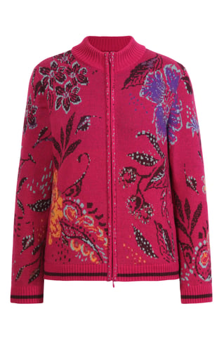 Jacquard Jacket, Ornament Flower