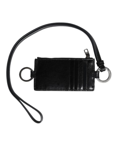 Leather Card Holder With Lanyard