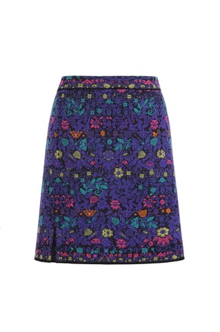 A-Line Skirt, Floral Pattern