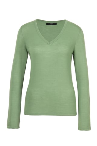 Solid Pullover, V-Neck