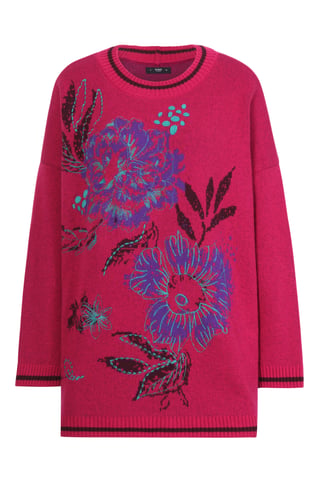 Oversized Pullover with Embroidery
