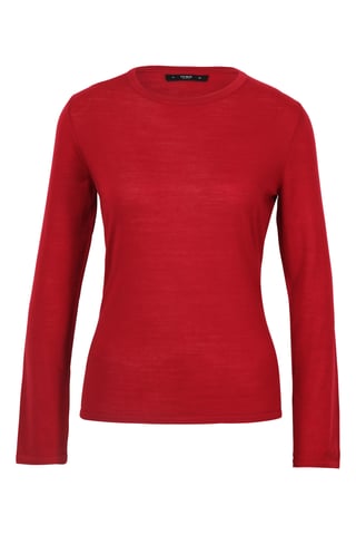 Solid  Pullover,  O-Neck